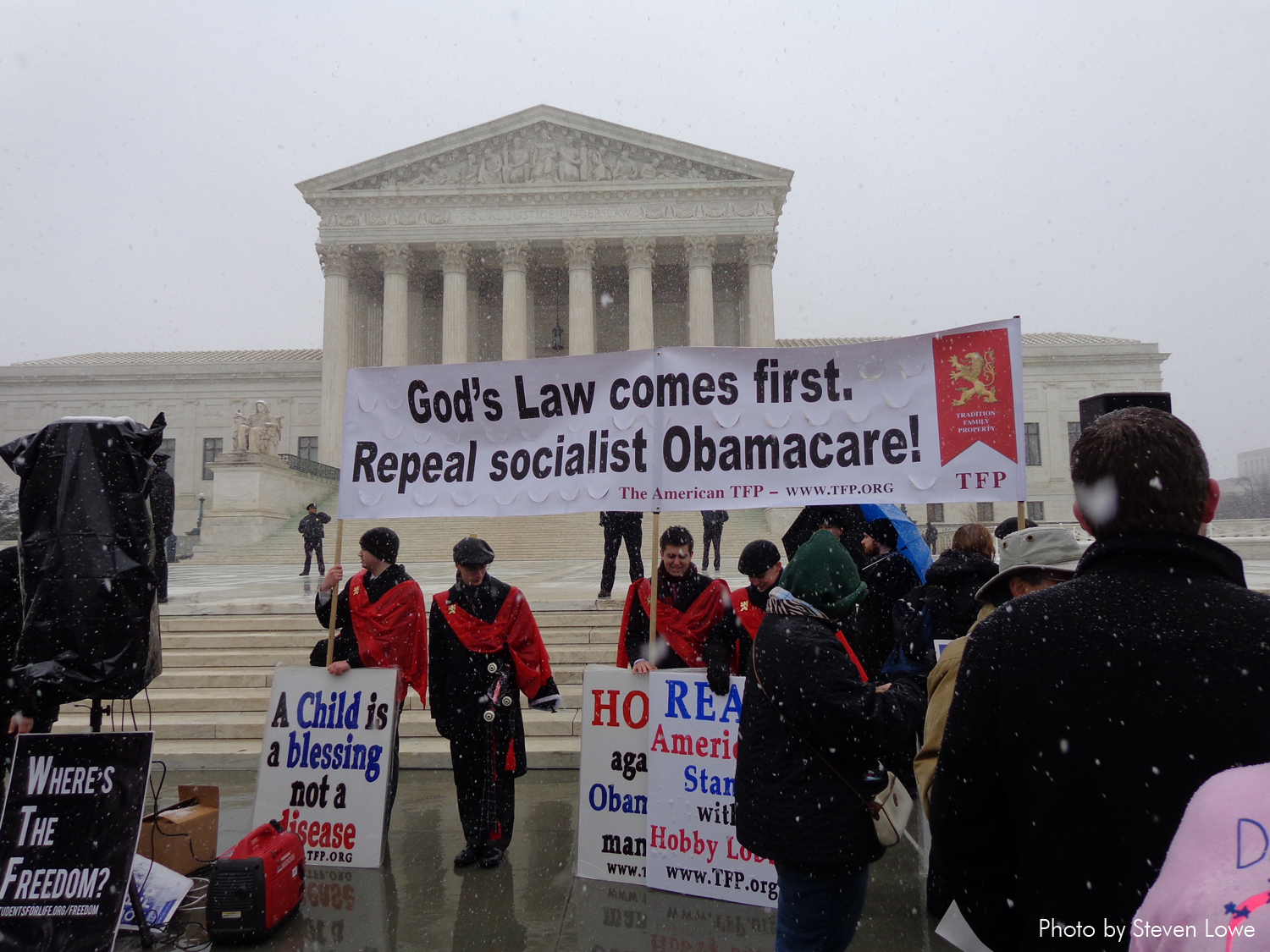 3/25/2014 - Rally at the US Supreme Court during Sebelius v. Hobby Lobby