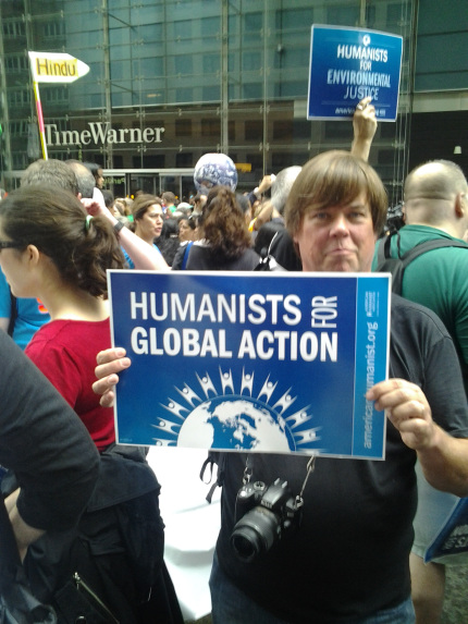 Humanists at the People's Climate March. Photo by Paul Chiariello.